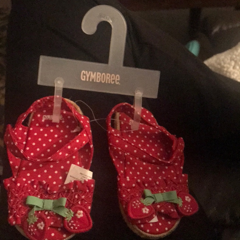 Red Gymboree infant sandals